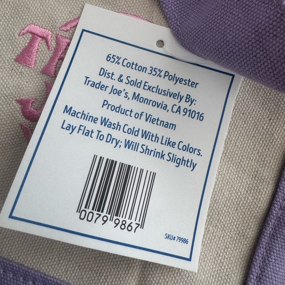 Set of 4 - Trader’s Joe pastel mini tote - 2026 Spring Released! NWT - Picture 2 of 6